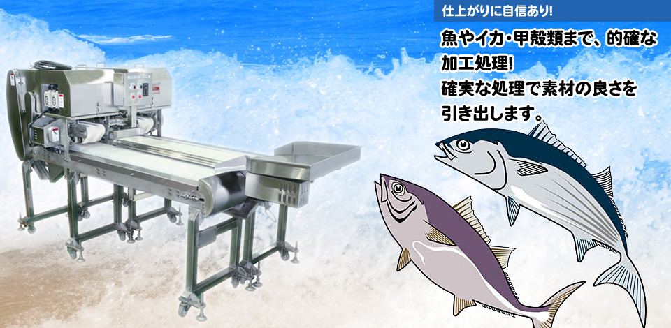 魚サイズ別加工機